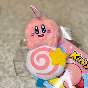 NWT Adorable Nintendo Candy Kirby Plushie keychain